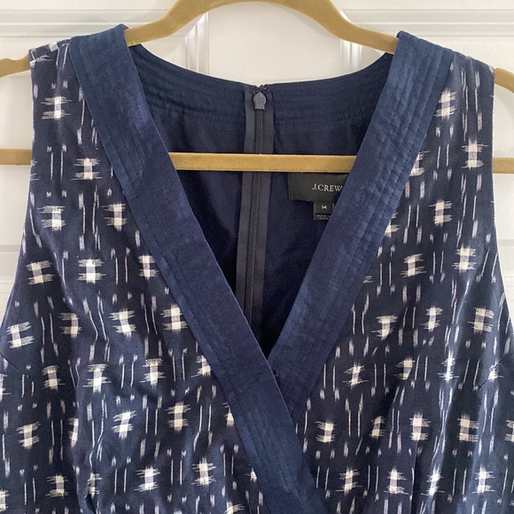 NWT j.crew ikat faux wrap dress - Picture 2 of 12